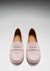 Women's Penny Loafers Leather Sole, ice pink suede