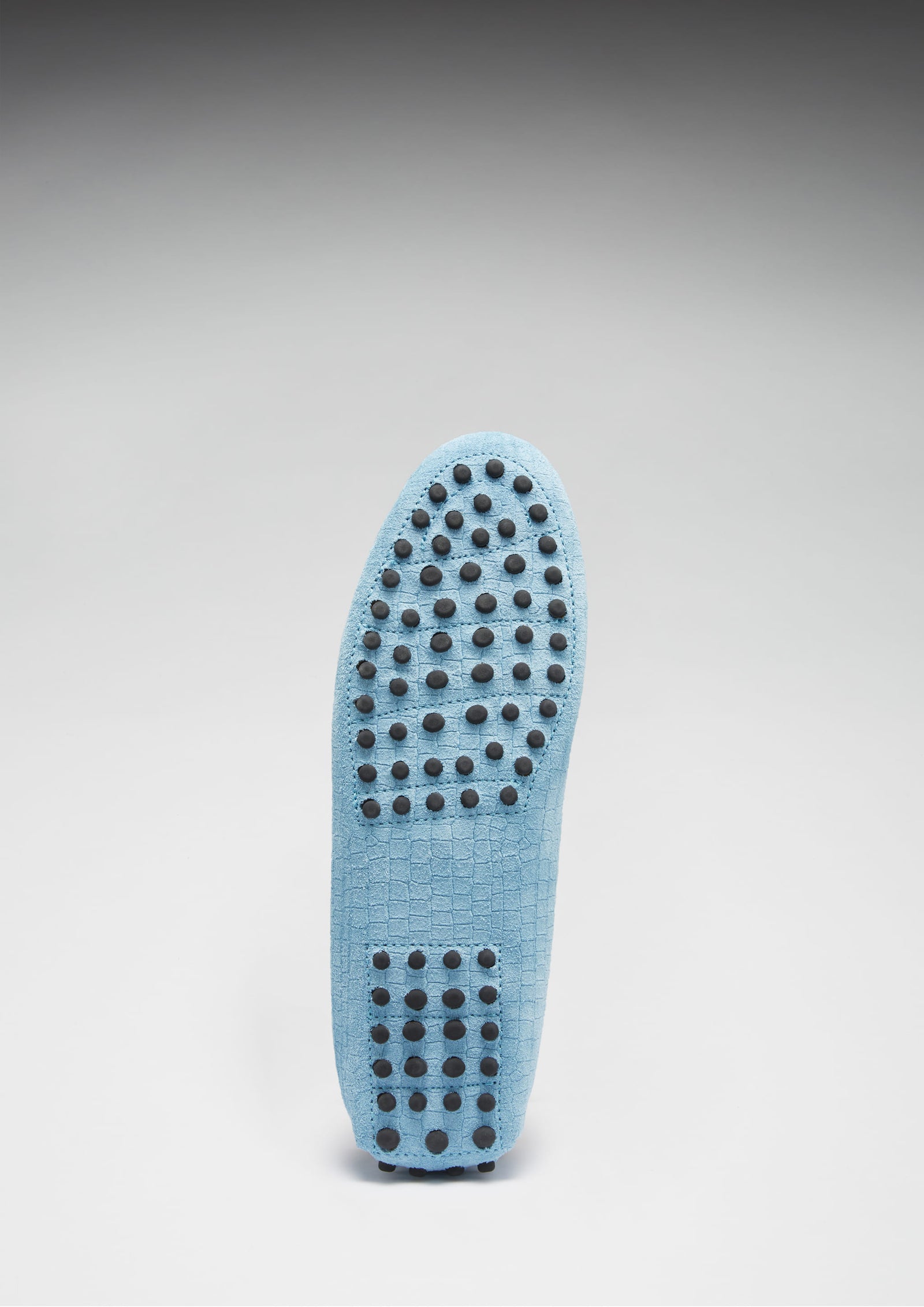 Mocassins Penny Driving pour femmes, daim gaufré bleu