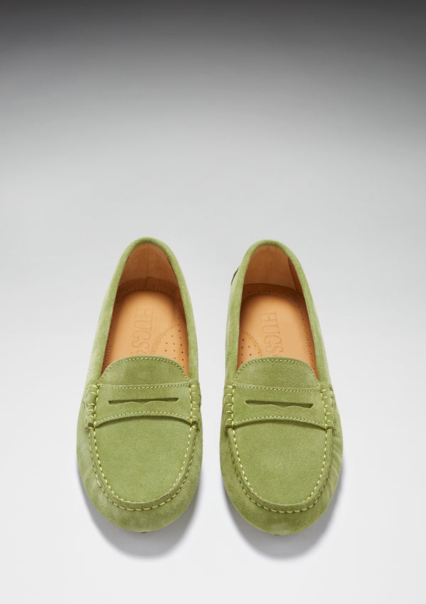 Olive green moccasins 2025