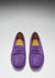 Mocassins Penny Driving pour femme, daim gaufré violet