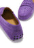 Mocassins Penny Driving pour femme, daim gaufré violet