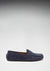 Women's Tyre Sole Penny Loafers, navy blue suede