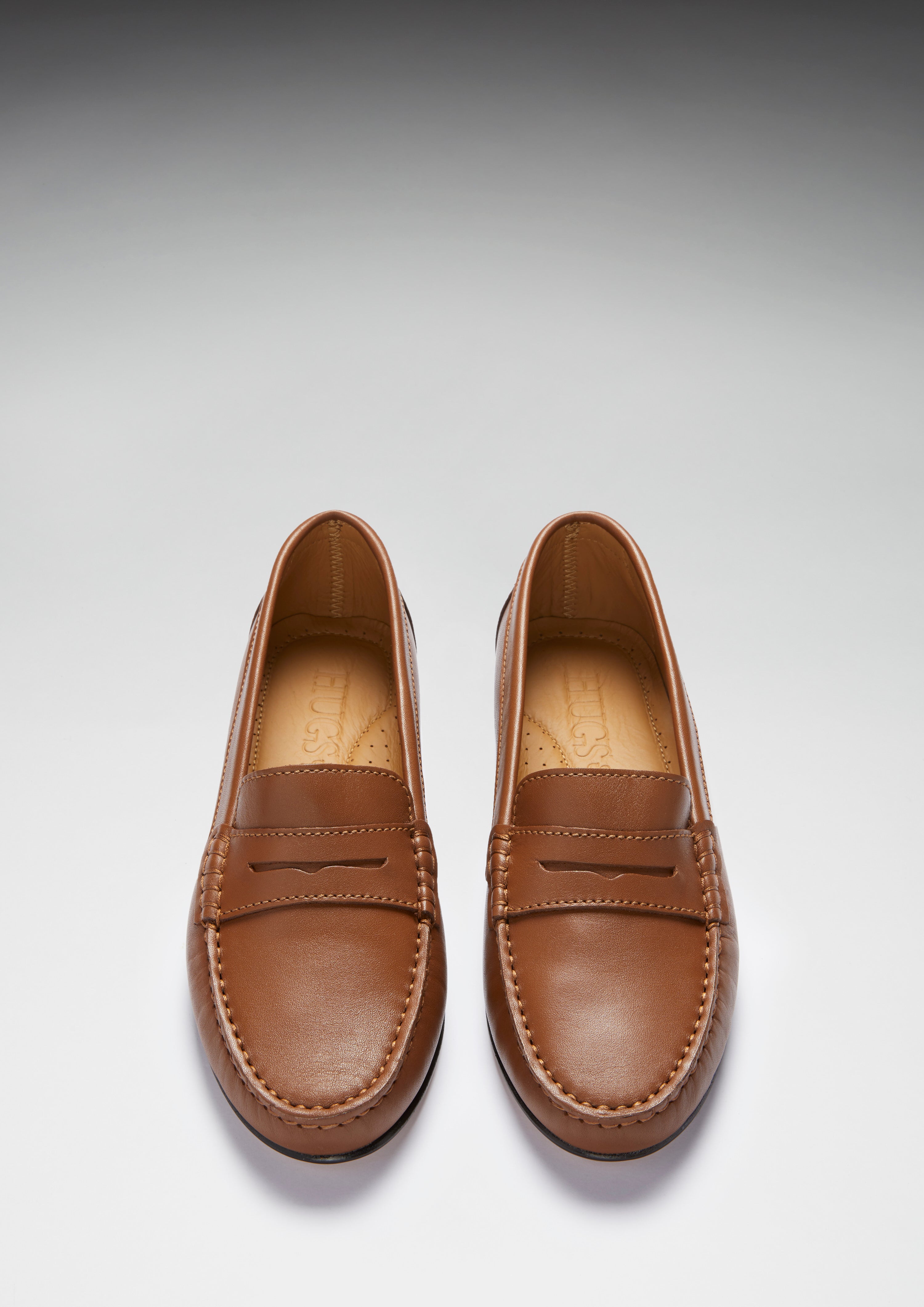 Soft leather penny loafers womens sale