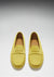 Women's Penny Driving Loafers, yellow embossed suede