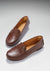 Women's Penny Driving Loafers Full Rubber Sole, brown leather