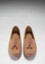 Women's Tasselled Driving Loafers, peach suede