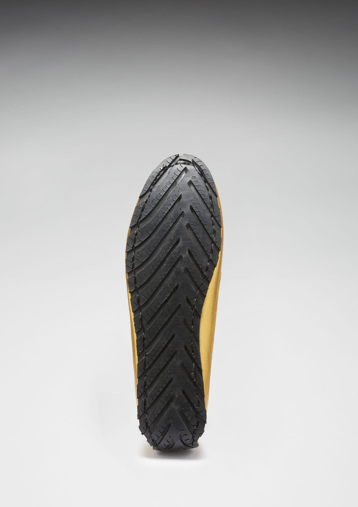 Mocassins femme Tire Sole Penny, cuir or jaune