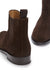Bottines Chelsea Femme En Cuir Suédé Marron, Semelle Cousue En Cuir
