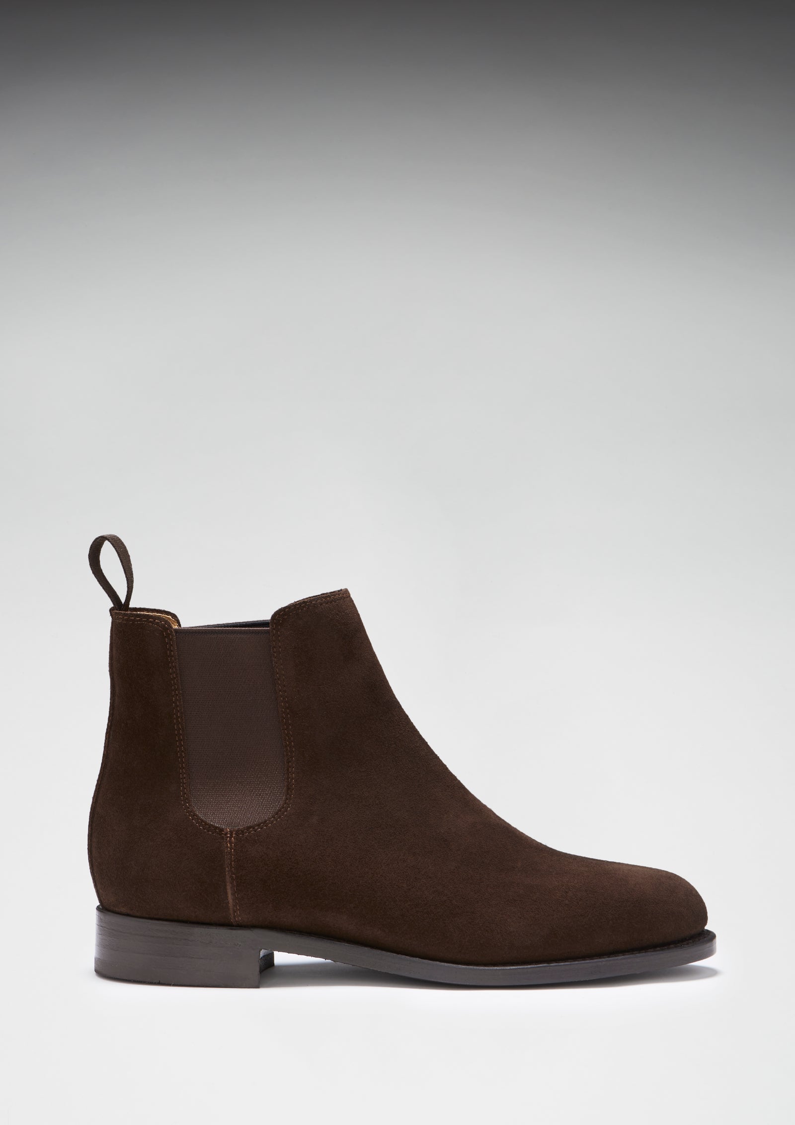 Women s Brown Suede Chelsea Boots Welted Leather Sole Hugs Co