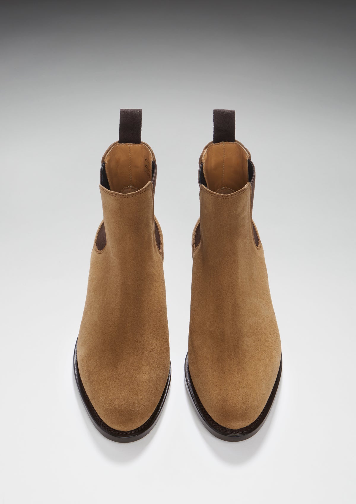 Women's Tobacco Suede Chelsea Boots, Welted Leather Sole