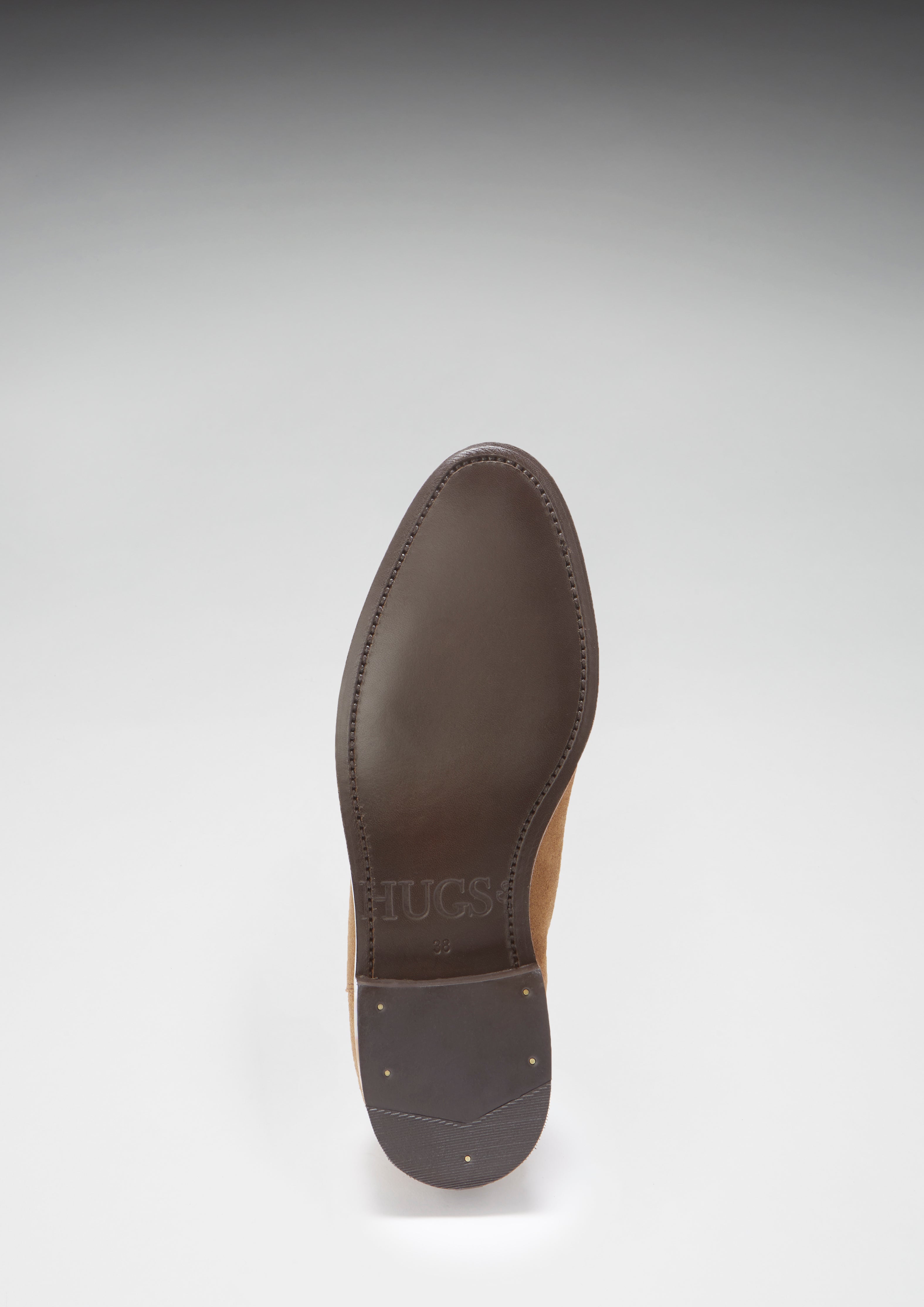 Women s Tobacco Suede Chelsea Boots Welted Leather Sole Hugs Co
