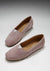 Espadrilles Chukka femme, daim rose poudré