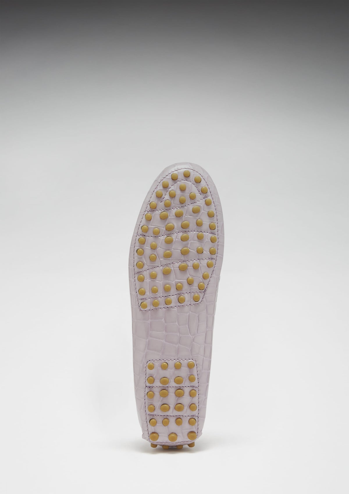 Penny Driving Loafer für Damen, lila Lackleder mit Krokoprägung