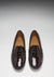 Mocassins Penny Driving pour femme, cuir verni marron imprimé croco