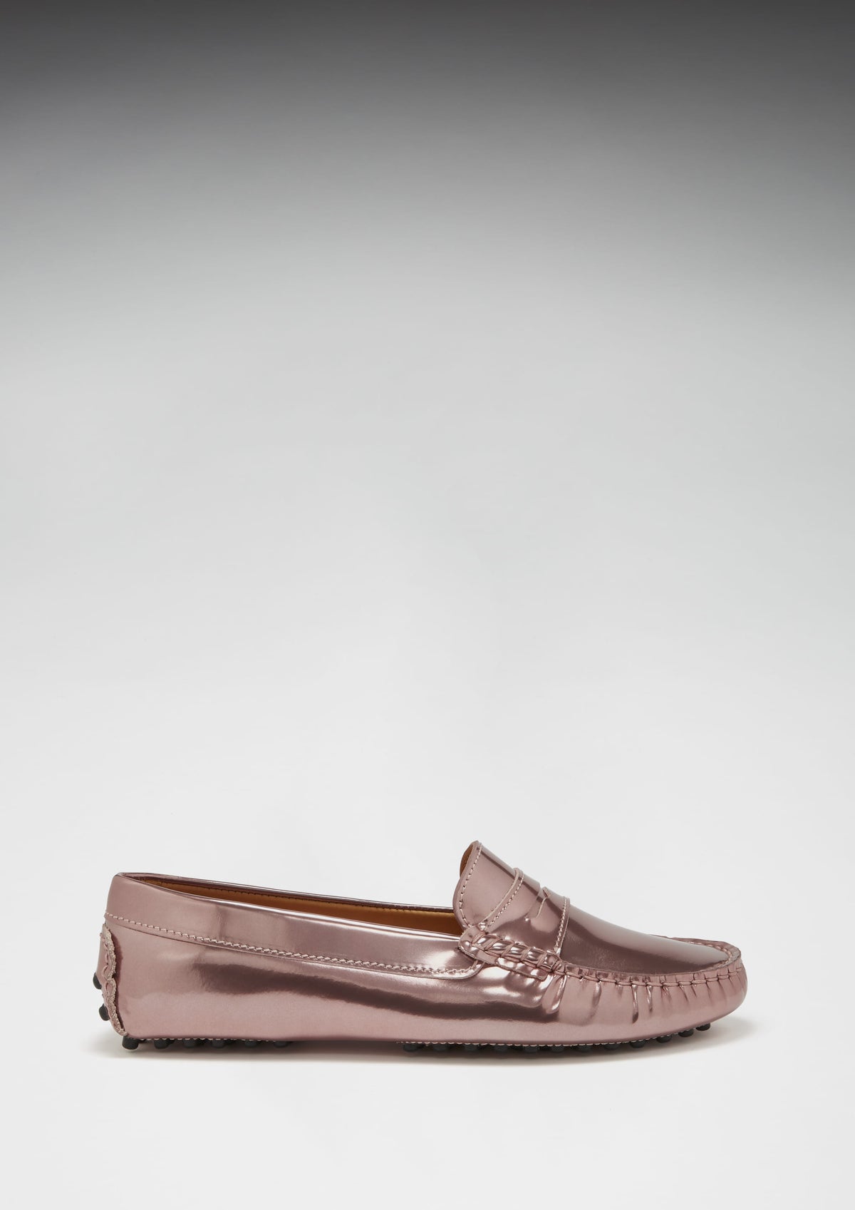 Rose gold penny loafers hotsell