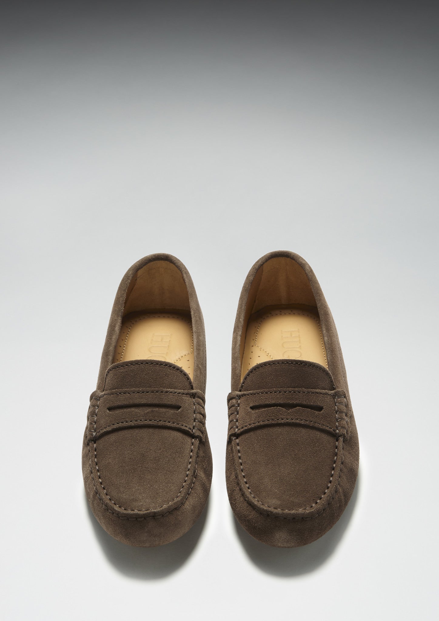 Mocassins Penny Driving pour femmes, daim marron